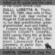 Obituary-CULLI Loretta (Twomey)