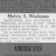 Obituary-WORKMAN Melvin S Obituary-WORKMAN Melvin S